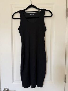 Year of Ours Black Ribbed Tank Dress